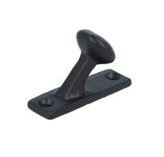 Kapstokhaakje op plaat ijzer zwart