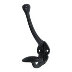 Hoed en jashaak groot 125 mm ijzer zwart