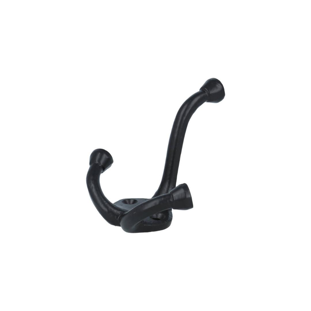 Hoed en jashaak dubbel 67 mm ijzer zwart - Afbeelding 3