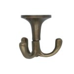 Kapstokhaak onderbouw draaibaar messing brons