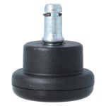 Bureaustoel glijder 50x32mm cilindrisch zwart