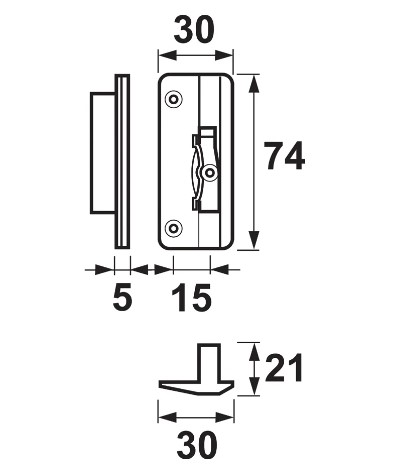 AXA inbouwsluitkom rechts ISR verzinkt - Afbeelding 2