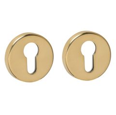 Intersteel cilinderrozetten verdekt ø53x9mm PVD messingkleur