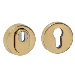 Intersteel SKG3 veiligheidsrozetten rond verdekt ø52x12mm met kerntrekbeveiliging PVD messingkleur