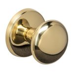 Intersteel voordeurknop paddenstoel ø58mm éénzijdige montage PVD messingkleur