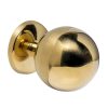 Intersteel voordeurknop bol ø75mm éénzijdige montage PVD messingkleur
