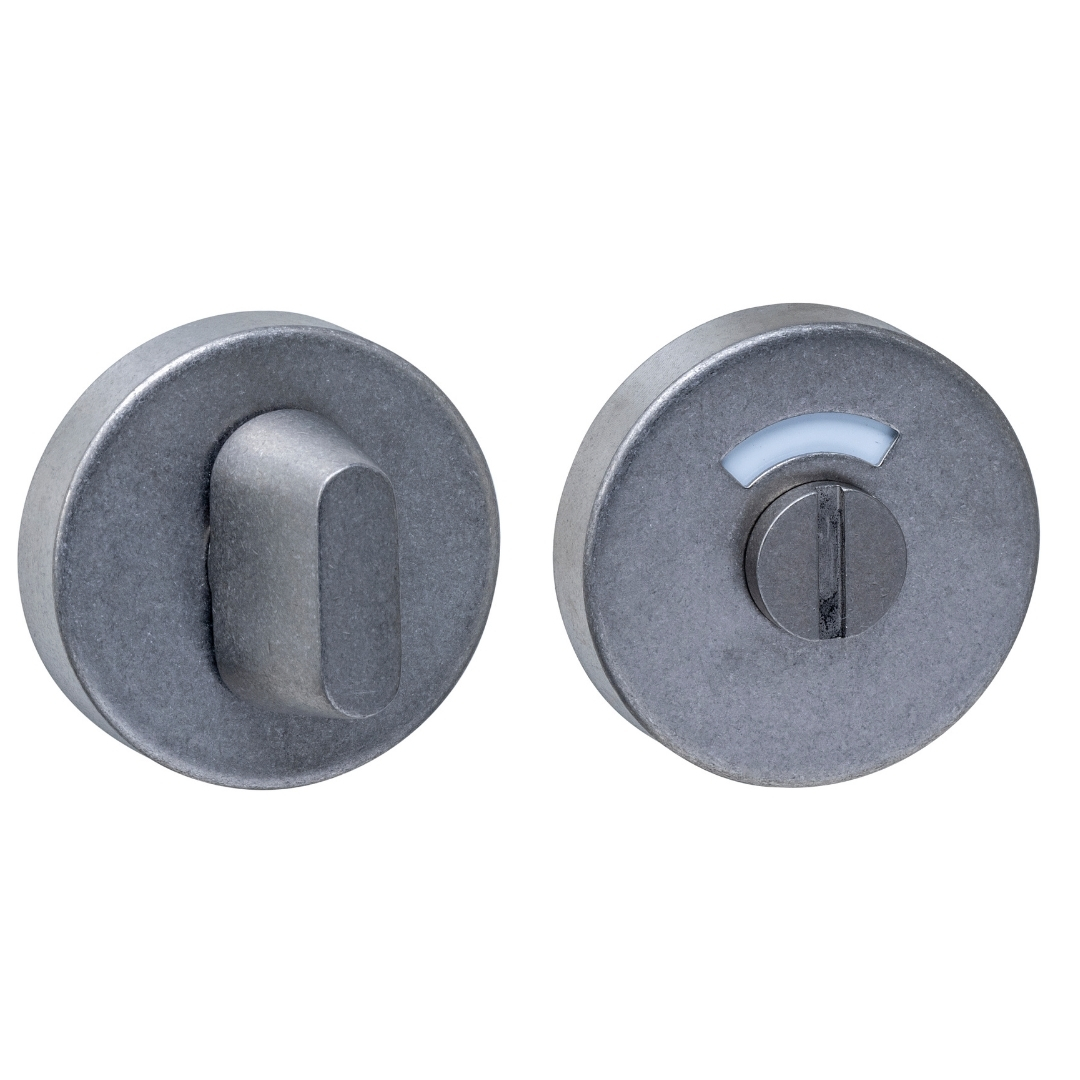 Intersteel wc-sluiting verdekt ø53x10mm met stift 8x8mm rvs getrommeld