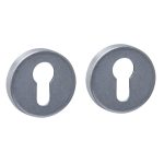 Intersteel cilinderrozetten verdekt ø53x9mm rvs getrommeld