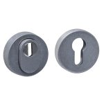 Intersteel SKG3 veiligheidsrozetten rond verdekt ø52x12mm met kerntrekbeveiliging rvs getrommeld