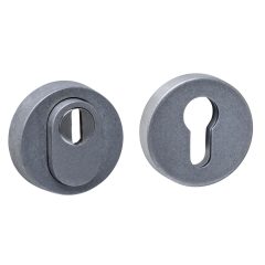 Intersteel SKG3 veiligheidsrozetten rond verdekt ø52x12mm met kerntrekbeveiliging rvs getrommeld