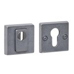 Intersteel SKG3 veiligheidsrozetten vierkant 54x54x12mm met kerntrekbeveiliging rvs getrommeld