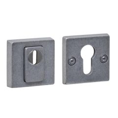 Intersteel SKG3 veiligheidsrozetten vierkant 54x54x12mm met kerntrekbeveiliging rvs getrommeld