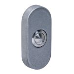 Intersteel beldrukker ovaal verdekt rvs getrommeld