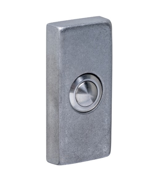 Intersteel beldrukker rechthoekig verdekt rvs getrommeld