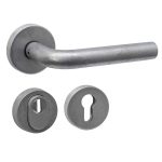 Intersteel SKG3 veiligheid achterdeur set Luzern rond rvs getrommeld