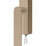 Draaikiepgarnituur Piet Boon ARC PBA100-DKLOCK Links PVD licht brons