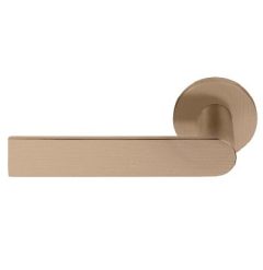 Enkele deurklink links PIET BOON ARC PBA101-G PVD licht brons