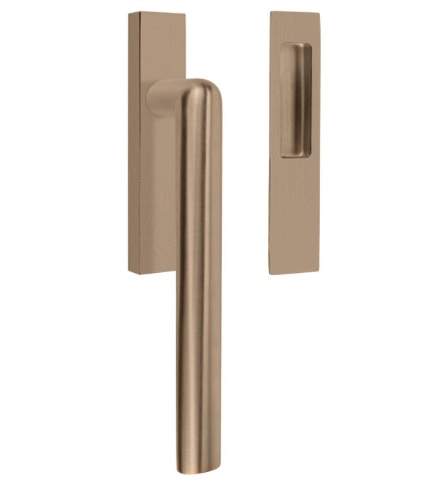 Hef/schuifdeurbeslag PIET BOON INC PBI230 Blind PVD licht brons