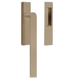 Hef/schuifdeurbeslag PIET BOON ARC PBA230 Blind PVD licht brons