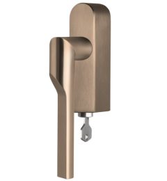 Draaikiepgarnituur RIVIO by Gensler GL101-DKLOCK-O rechts pvd licht brons