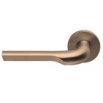 Enkele deurklink RIVIO by Gensler GL100-G op rozet links pvd licht brons