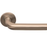 Deurklink David Rockwell ECLIPSE DR100-G op rozet PVD licht brons