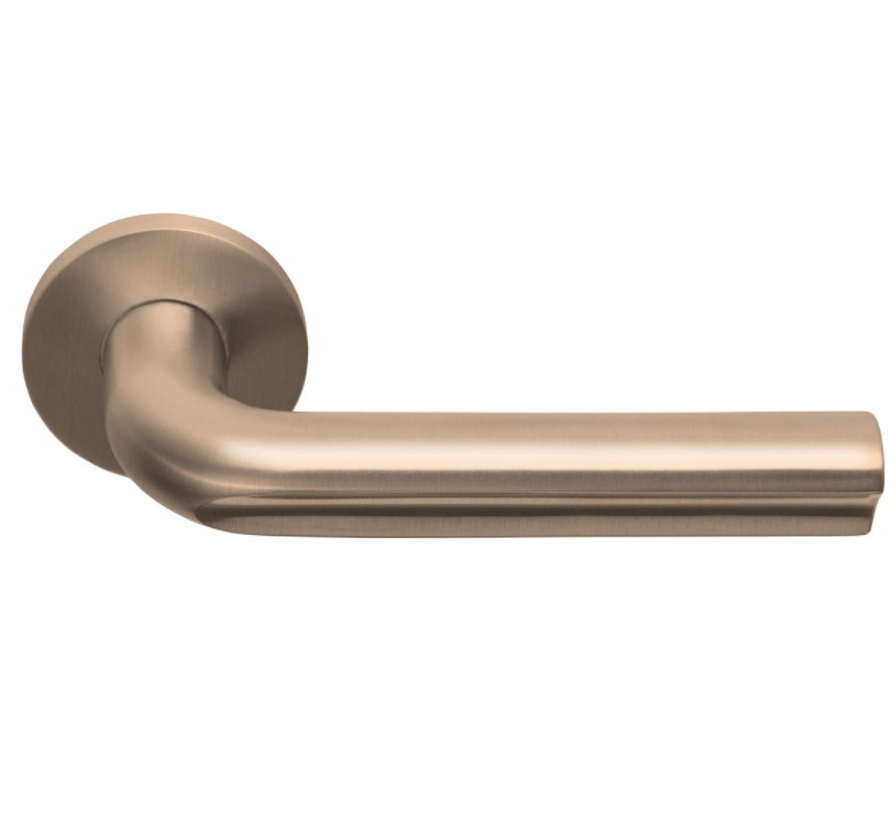 Deurklink David Rockwell ECLIPSE DR101-G op rozet PVD licht brons