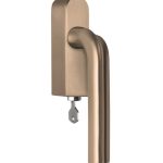 Draaikiepgarnituur ECLIPSE DR100-DKLOCK-O Links PVD licht brons