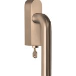 Draaikiepgarnituur ECLIPSE DR101-DKLOCK-O Links PVD licht brons