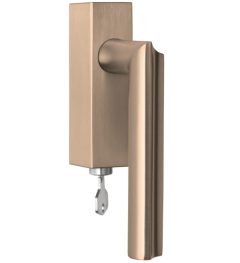 Draaikiepgarnituur ECLIPSE DR102-DKLOCK-O Links PVD licht brons