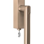 Draaikiepgarnituur ECLIPSE DR103-DKLOCK-O Links PVD licht brons