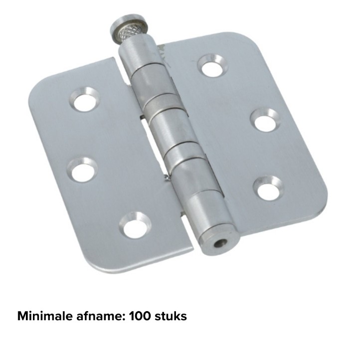 Kogellagerscharnier 76x76 mm rvs