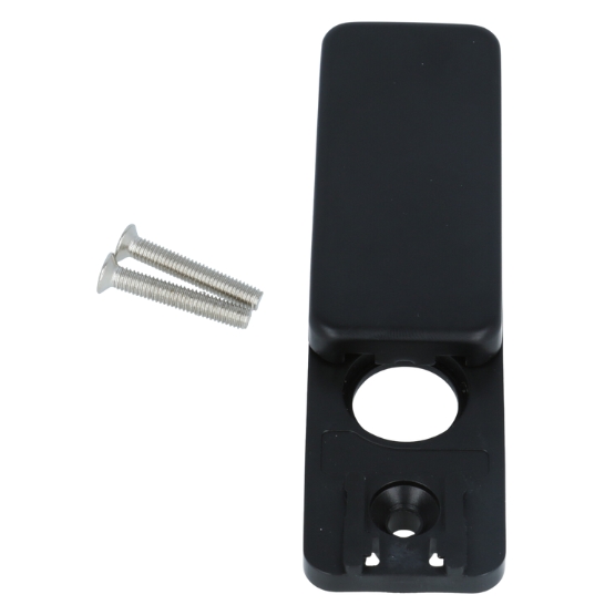 Afdekrozet rechthoek voor draaikiep sluiting zwart - Afbeelding 3