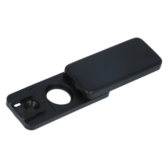 Afdekrozet rechthoek voor draaikiep sluiting zwart - Afbeelding 2