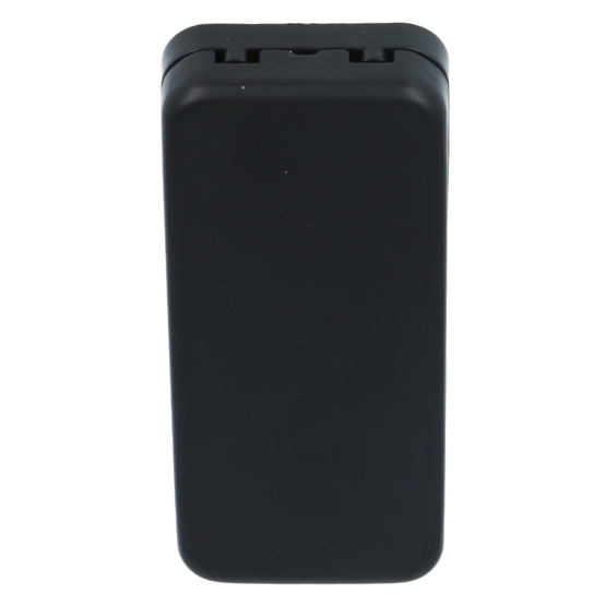 Afdekrozet rechthoek voor draaikiep sluiting zwart