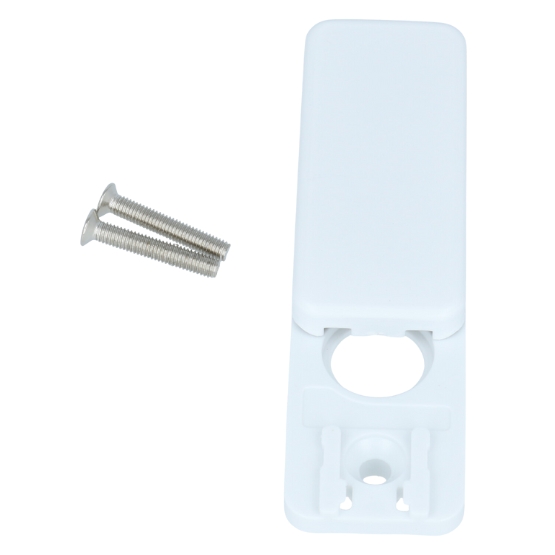 Afdekrozet rechthoek voor draaikiep sluiting wit - Afbeelding 3