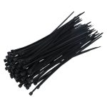 100 bundelbandjes nylon zwart 2,5 x 150 mm