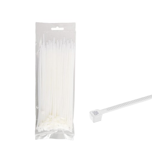 100 bundelbandjes nylon naturel 7,6 x 300 mm - Afbeelding 2