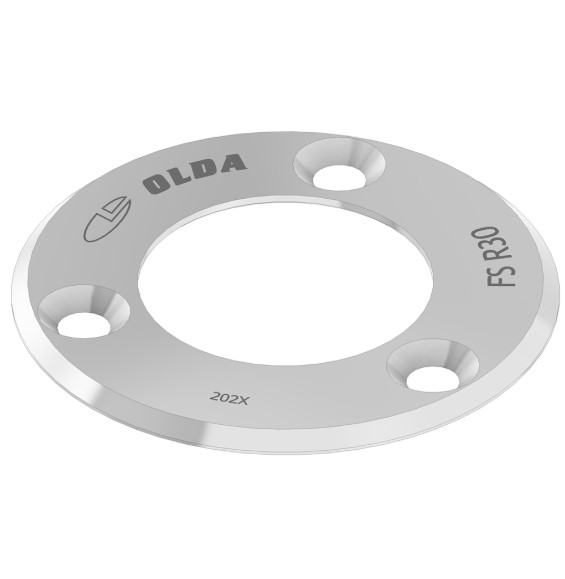 Olda afdekplaatje tbv sluitpotten FSR-serie rvs