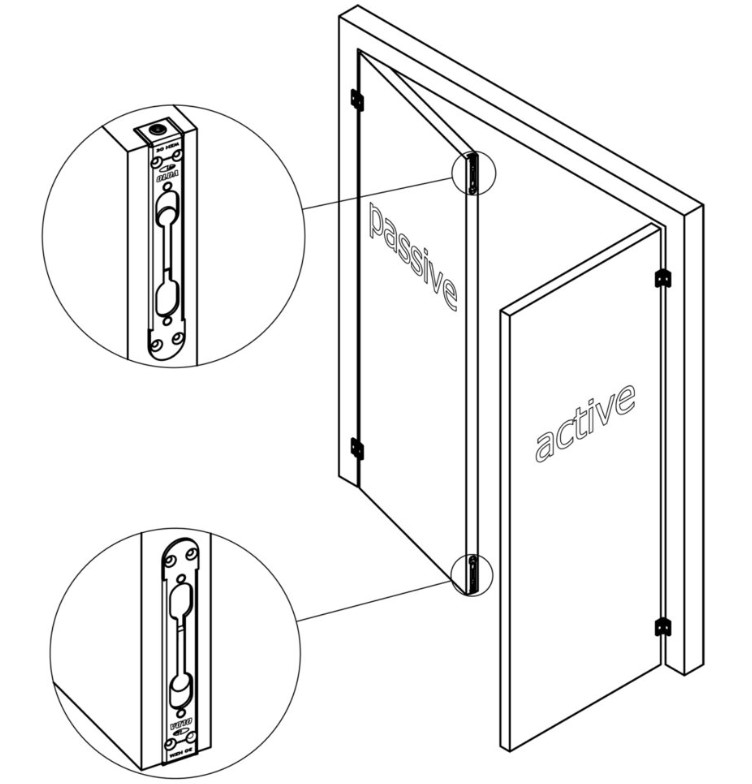 Olda kantschuif type 33 schoot Ø12 mm lengte 60 mm voor stalen/aluminium deuren staal verzinkt/rvs - Afbeelding 4
