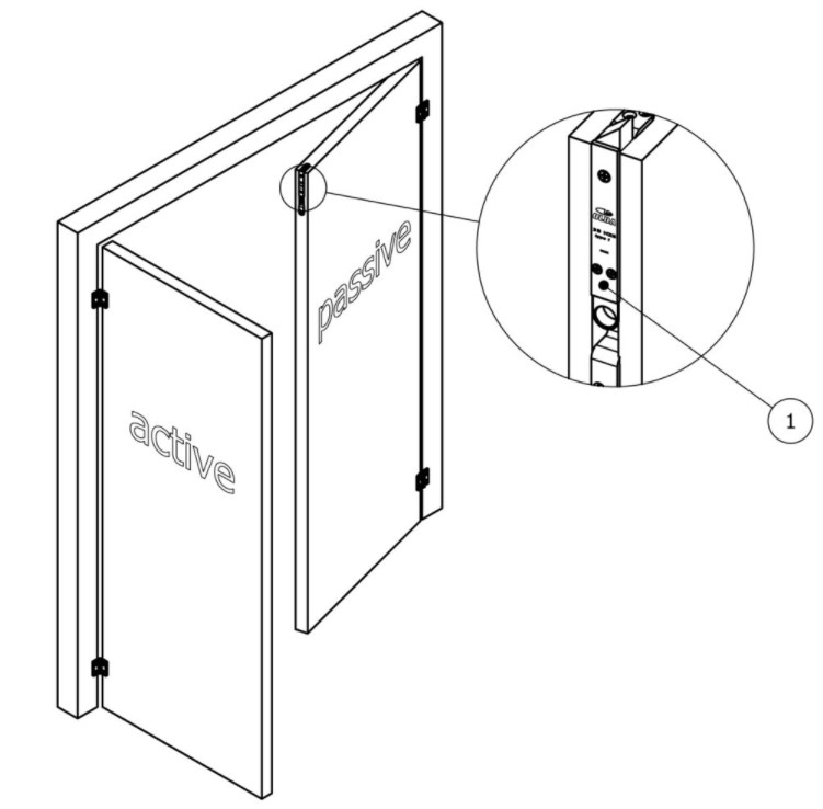Olda semi automatische kantschuif type 35 voor stalen/aluminium/houten deuren type 1 staal verzinkt - Afbeelding 5