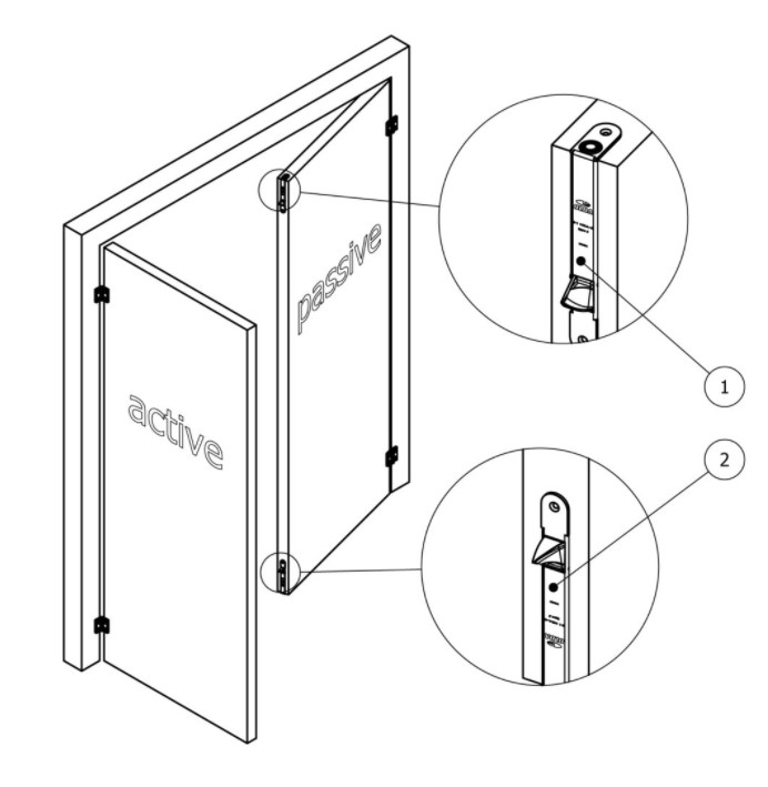 Olda automatische kantschuif hoekmodel type 26 voor stalen/aluminium deuren type 2 staal verzinkt - Afbeelding 4