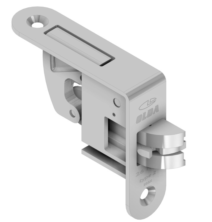 Olda automatische kantschuif hoekmodel type 26 voor stalen/aluminium deuren type 2 staal verzinkt