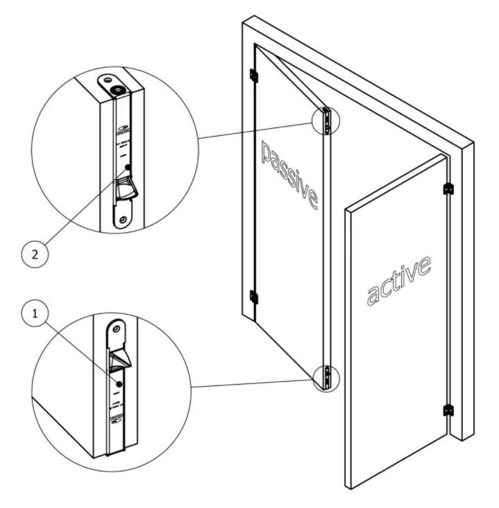 Olda automatische kantschuif type 27 voor stalen/aluminium deuren type 1 staal verzinkt - Afbeelding 4