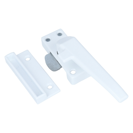 ODShop raamsluiting met sluitplaat rechts aluminium wit gelakt - Afbeelding 2