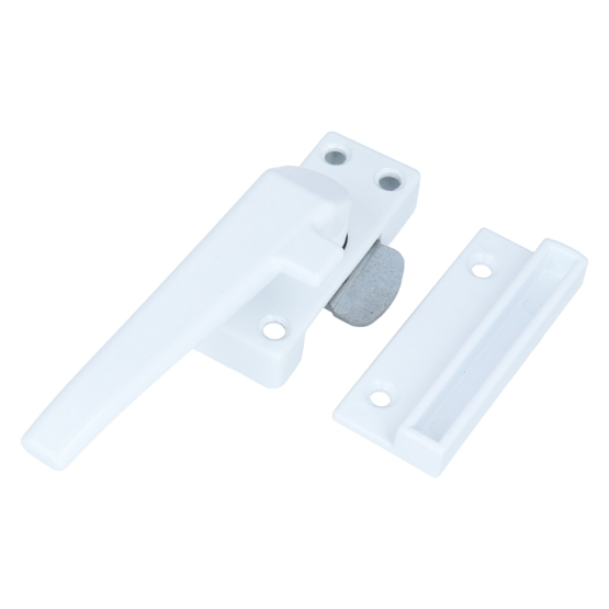 ODShop raamsluiting met sluitplaat links aluminium wit gelakt - Afbeelding 2