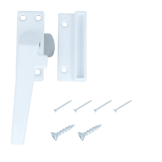 ODShop raamsluiting met sluitplaat links aluminium wit gelakt - Afbeelding 4