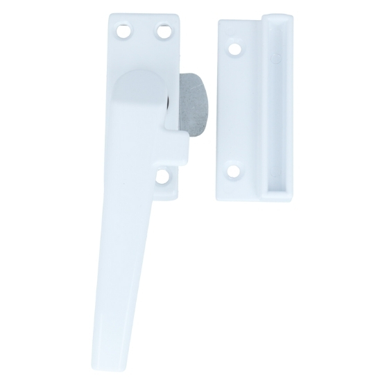 ODShop raamsluiting met sluitplaat links aluminium wit gelakt