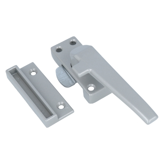 ODShop raamsluiting met sluitplaat rechts aluminium grijs gelakt - Afbeelding 2