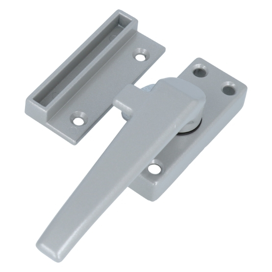 ODShop raamsluiting met sluitplaat rechts aluminium grijs gelakt - Afbeelding 3